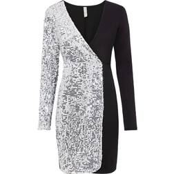 Bonprix Two Tone Sequin Dress