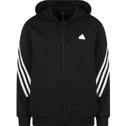 adidas Future Icons 3-Stripes Full-Zip Hættetrøje - Sort