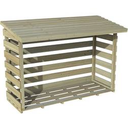 Forest Garden Large Pent Log Store (69795)