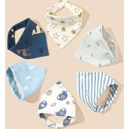 Shein 4pcs Baby Random Pattern Bib