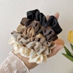 Shein 5pcs Satin Solid Color Scrunchies