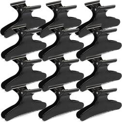 Shein 12pcs Black Butterfly Style Hair Clips