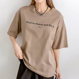 Shein Slogan Graphic Drop Shoulder Tee