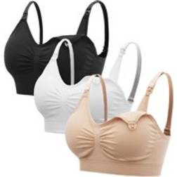Shein Maternity 5pack Solid Ruched Nursing Bra