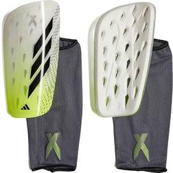 adidas XS Shin Guards - White/Black/Glossy Lemon