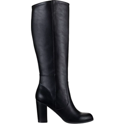 Style & Co Addyy Extra Wide-Calf Dress Boots - Black Smooth