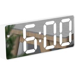 24.se LED Väckarklocka med vita siffror Vit