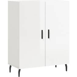 vidaXL Engineered Wood White High Gloss Skænk 69.5x90cm