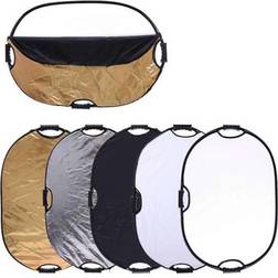 PyxelStudio Photography handheld 5in1 light reflector 90x120cm studio photo diffuser uk