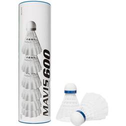 Yonex 600 Nylon Shuttlecock Pack Of 12 White/Blue