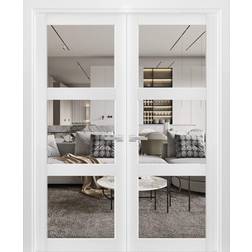 Sarto Solid French Double Interior Door Clear Glass S 0502-Y R (x)