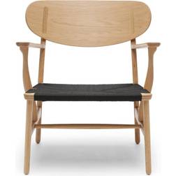 Carl Hansen & Søn CH22 Black Loungestol 72.5cm