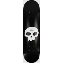 Zero Single Skull 8.0" Skateboard Deck black white Uni