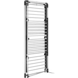 Black & Decker 3 Tier Heated Airer With Cover And Wheels Grey