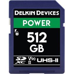 Delkin SD Karte 512GB Power UHS-II V90 SD V90