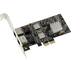 KALEA-INFORMATIQUE Dual LAN ETHERNET 10 100 1000 2500 1G 2.5G 2 Port RJ45 CHIPSET REALTEK RTL8125 Network PCIe Card Stöd WOL