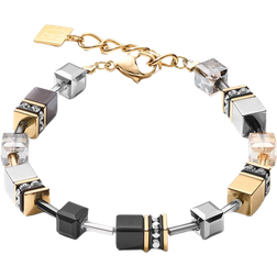 Coeur de Lion Geocube Bracelet - Gold/Silver/Multicolour