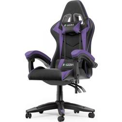 Bigzzia Gaming & Office Ergonomic Computer Desk Chair - Black/Purple