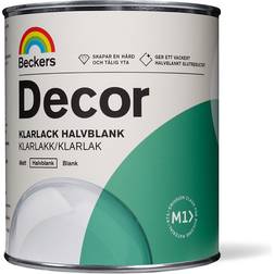 Beckers Klarlack Halvblank 0,75L Transparent