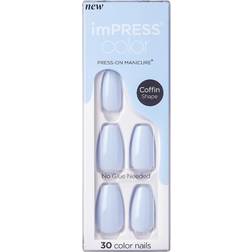 Kiss impress color press-on nails one-step gel manicure medium