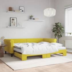 vidaXL Letto Estraibile Giallo 90 x 200 cm Divano