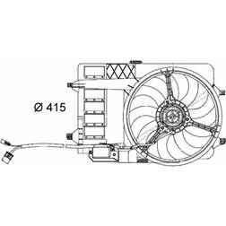 Mahle Ventilator, motorkøling CFF 000S