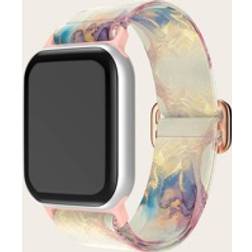 Shein Adjustable Buckle Nylon Printed Watch Band 38mm 40mm 41mm 42mm 44mm 45mm 49mm