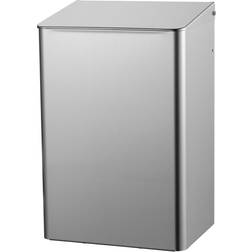 Line Waste Bin Closed Stainless Steel