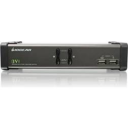 IOGEAR GCS1102 2 port DVI KVMP Swtch w Cable