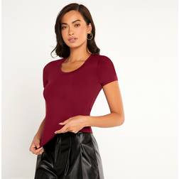 Shein BASICS Solid Form Fitting Tee