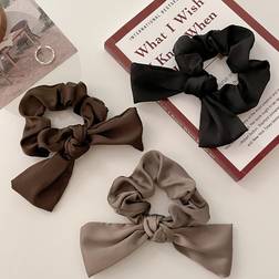 Shein 3pcs Bow Decor Scrunchies For Women