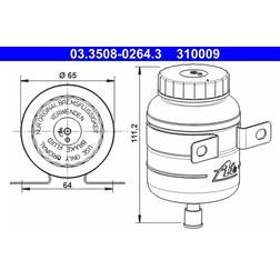 ATE Vase d'expansion 03.3508-0264.3 Liquide de frein