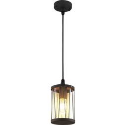 Lindby Yonan Suspension Pour L’Extérieur E27 - Gris Foncé Transparent Lustre