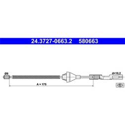 ATE 24.3727-0663.2 Cable de Freno de Mano 175 FORD Focus Mk1 Hatchback FIESTA 5