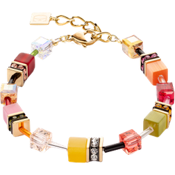 Coeur de Lion Geocube Iconic Indian Summer Bracelet - Gold/Multicolour