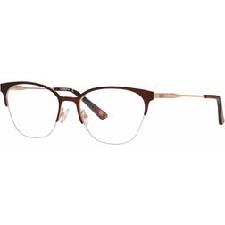 Liz Claiborne L 658 0FG4 Brown Frame Only Blue Light Block Available Dark Brown On Gold