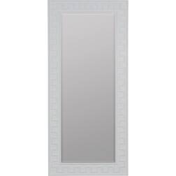 Greek Key White Floor Mirror 32x70"