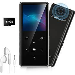 AiMoonsa MP3 Player with Bluetooth 5.2 64GB Black