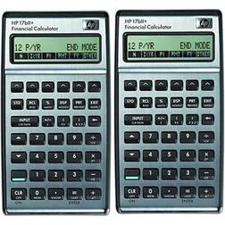 HP 2x 17bII Financial Calculator 22-Digit LCD F2234A#ABA, Silver