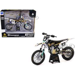 New Ray Husqvarna FC450 Motorcykel #27 Malcolm Stewart Rockstar Energy Drink 1/12