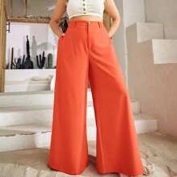 Shein Plus High Waist Wide Leg Trousers