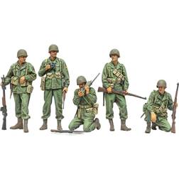 Tamiya 35379 1:35 US infanteri klarare trupp 5 – modelltillverkning, plastbyggsats, hobby, hantverk, limning, modellbyggsats, modell, montering, olackerad