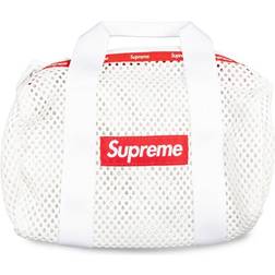 Supreme logo-patch mini mesh duffle bag unisex Mesh One Size White