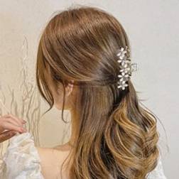 Shein Rhinestone Flower Decor Hair Claw Clips