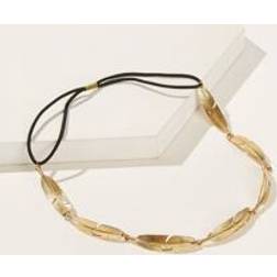 Shein Metallic Leaf Elastic Headband