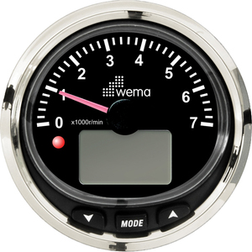 Wema Tachometer 7000 rpm NMEA2000 Black RF