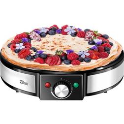 Zilan Crepes Maker 1200 Stufenlose Temperaturkontrolle Cool-Touch