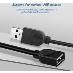 Shein Usb 2.0 Cable To Female Connection Line For Keyboard, High-speed Usb Hub