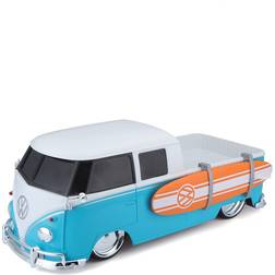 Maisto Tech R/C 1:16 Scale 2.4 GHz VW Type 2 Pick-up w/Surfboard, Blue with White