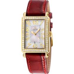 Gevril Womens Swiss Quartz IPYG Stainless Steel Watch